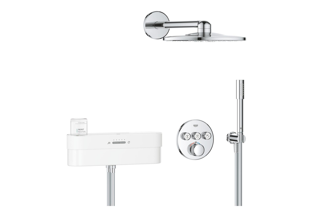 Душевая система GROHE SmartControl Purefoam с термостатом для душа, хром (1058120000)