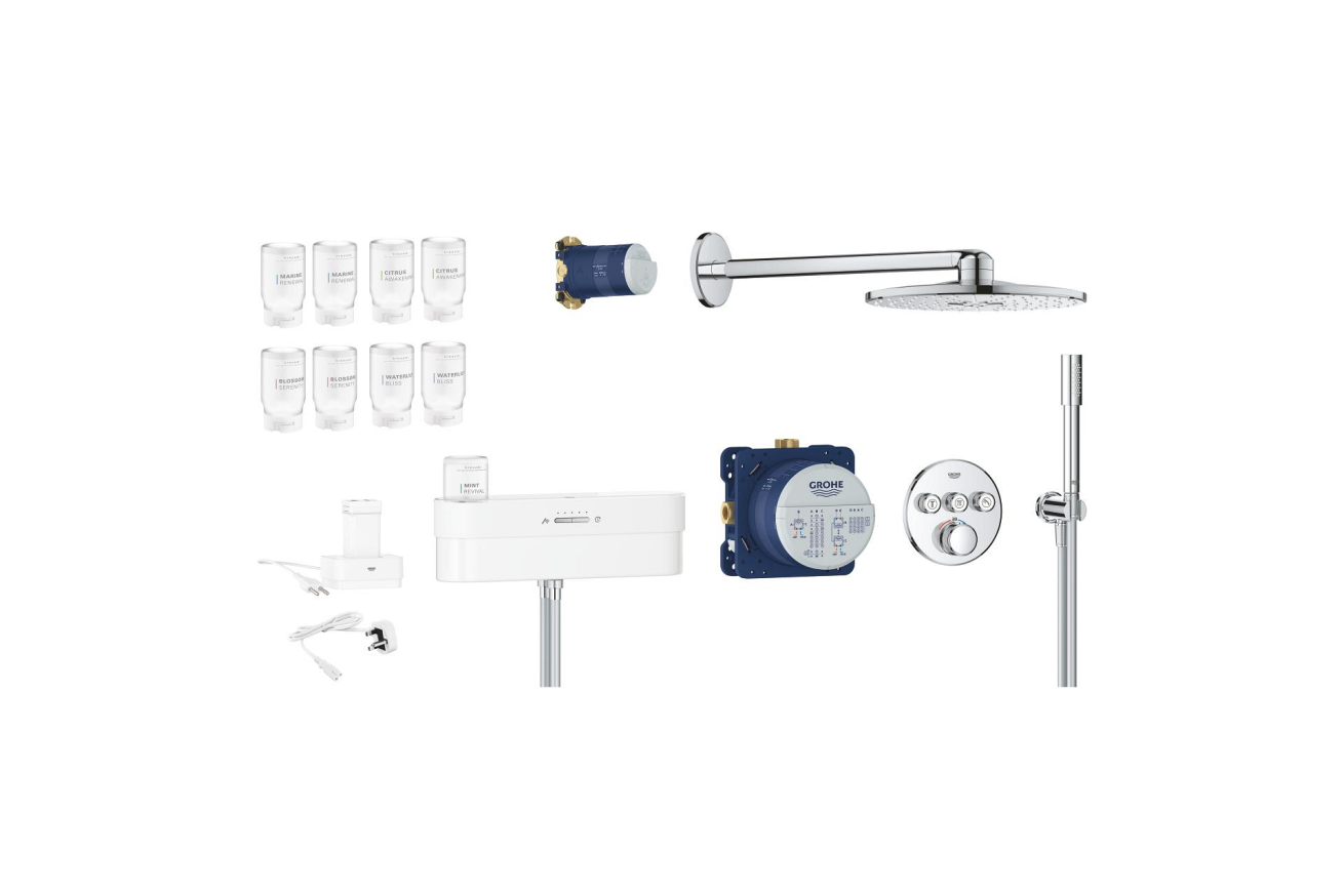 Душевая система GROHE SmartControl Purefoam с термостатом для душа, хром (1058120000)