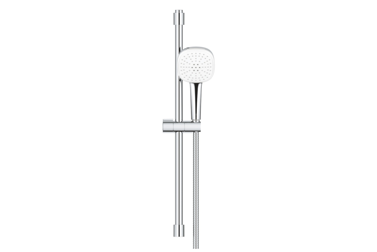 Душевой гарнитур GROHE Tempesta Cube 110, 2 режима струи, душевая штанга 600 мм, 7,4 л/мин, хром (26904003)