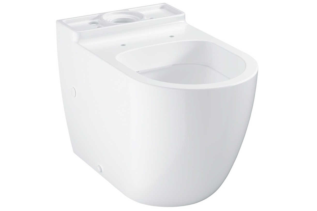 Унитаз напольный приставной безободковый GROHE Bau Ceramic с бачком (NW0081)