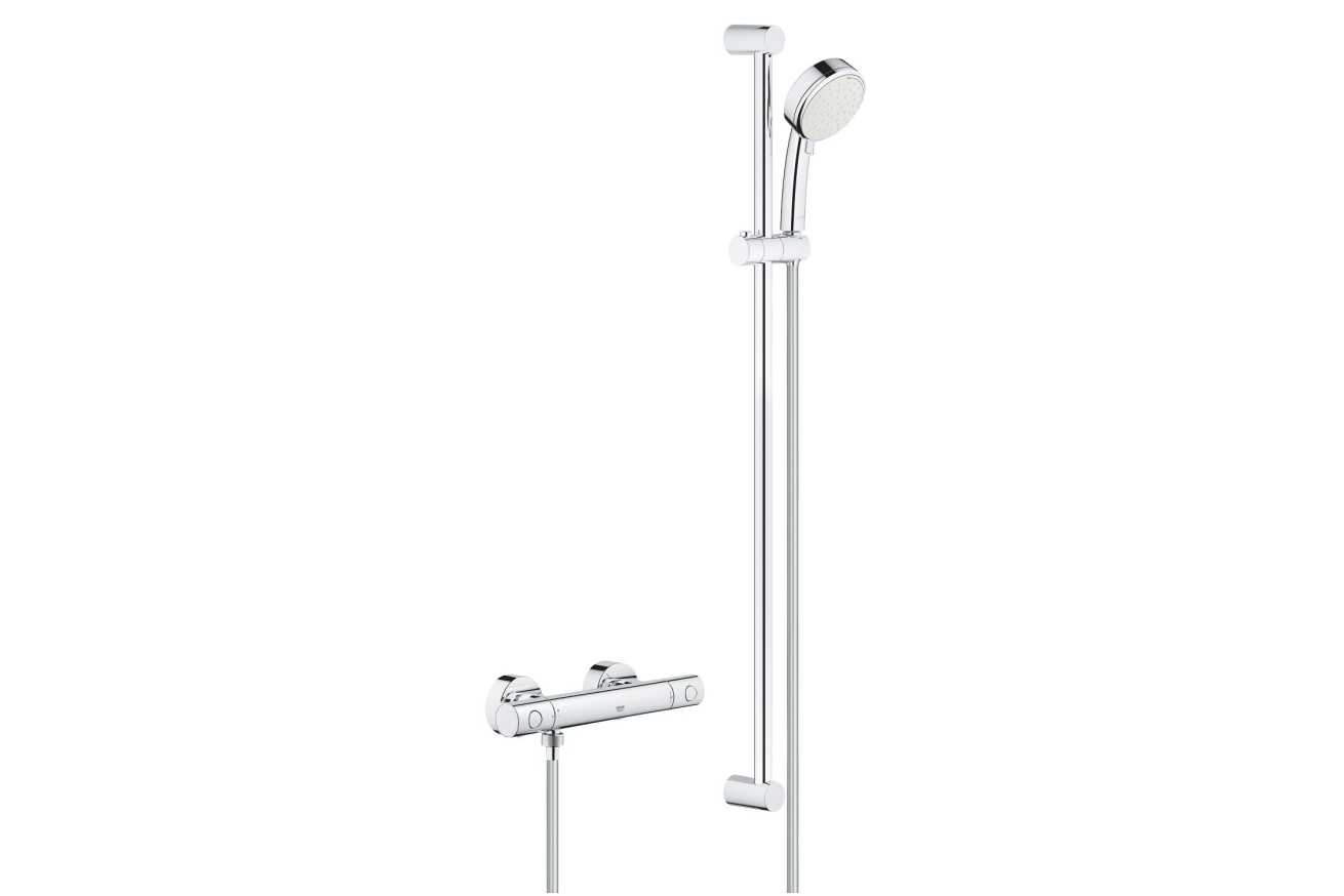 Термостат для душа GROHE Grohtherm 800 Cosmopolitan с душевым гарнитуром, хром (34769000)