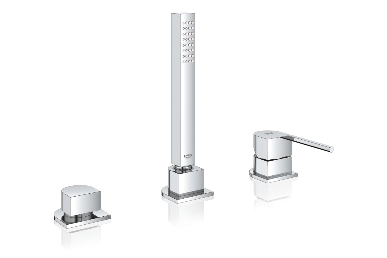 Смеситель для ванны GROHE Plus на 3 отверстия, хром (23845003)