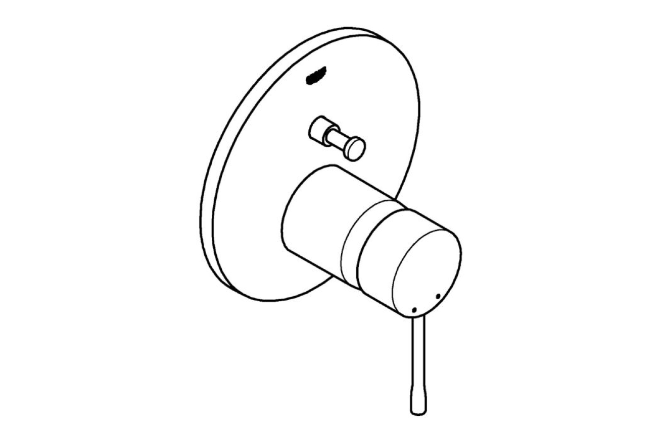 Внешняя часть смесителя для ванны GROHE Essence на 2 потребителя, теплый закат матовый (24167DL1)