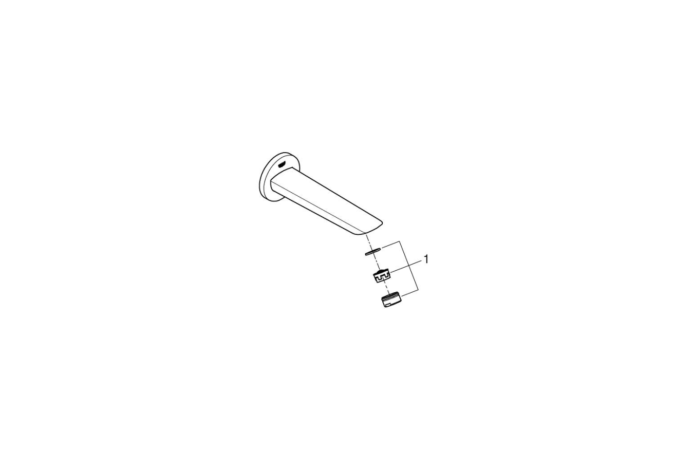 Излив для ванны GROHE BauCosmopolitan, хром (13255001)