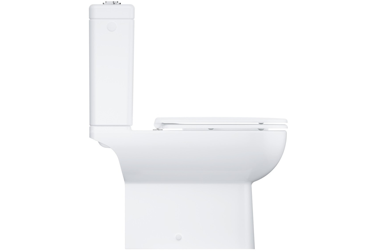 Унитаз напольный безободковый GROHE Bau Edge, альпин-белый (39811000)