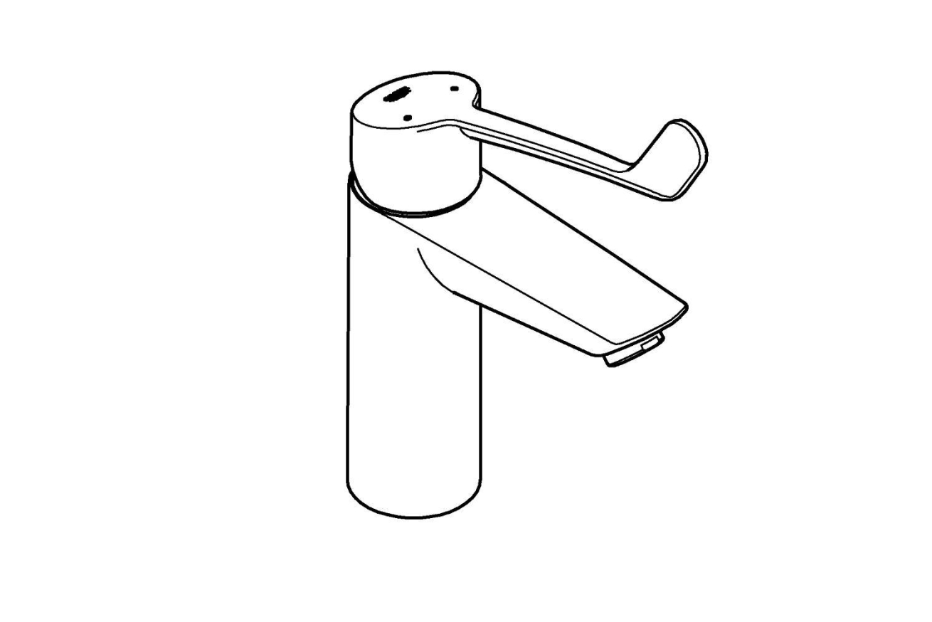 Смеситель для раковины GROHE Eurosmart, M-size, хром (23983003)