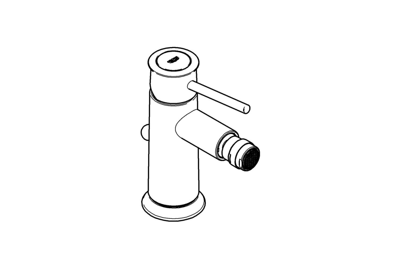 Смеситель для биде GROHE BauClassic, хром (32864000)