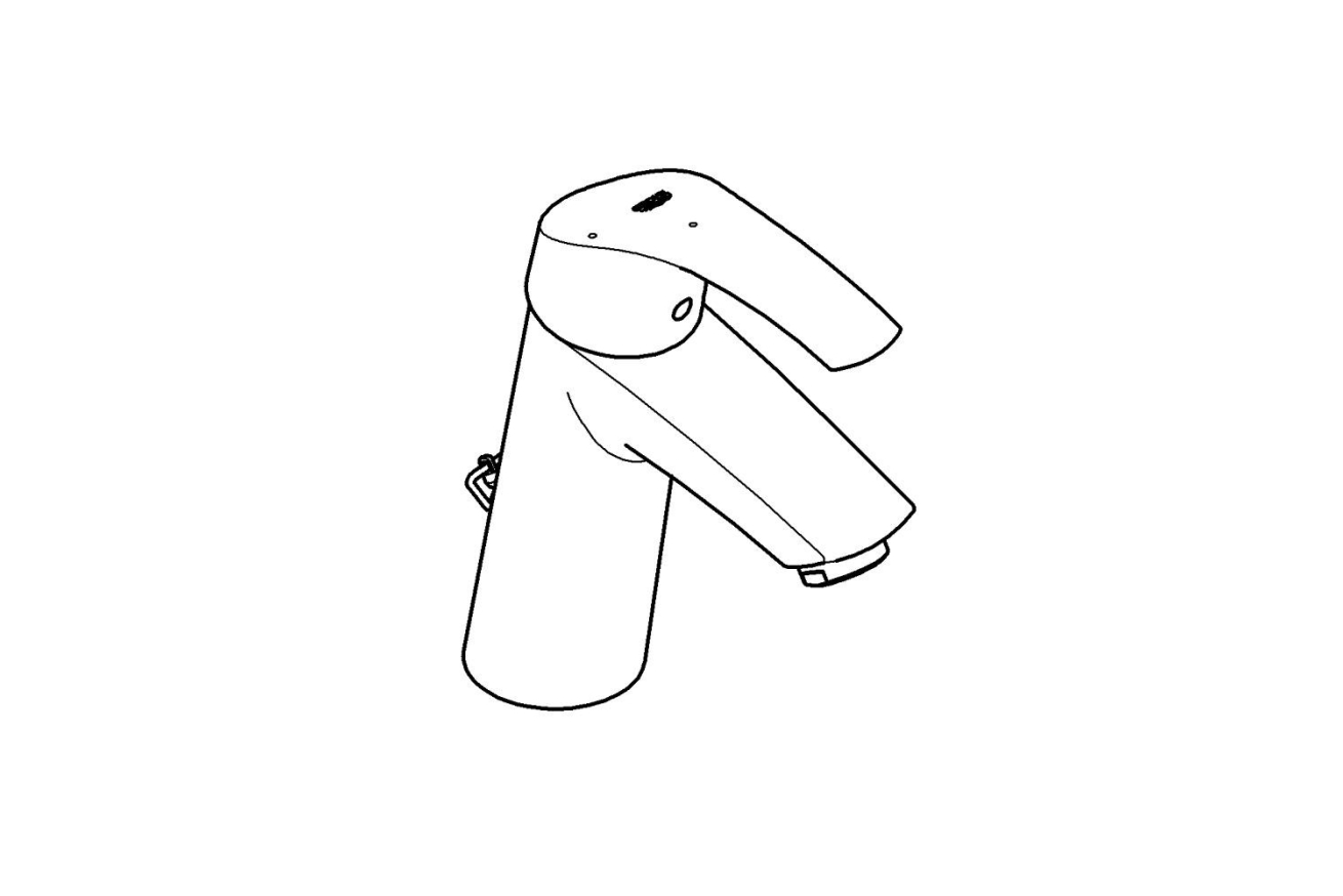 Смеситель для раковины GROHE Eurosmart, M-size, хром (2339410E)