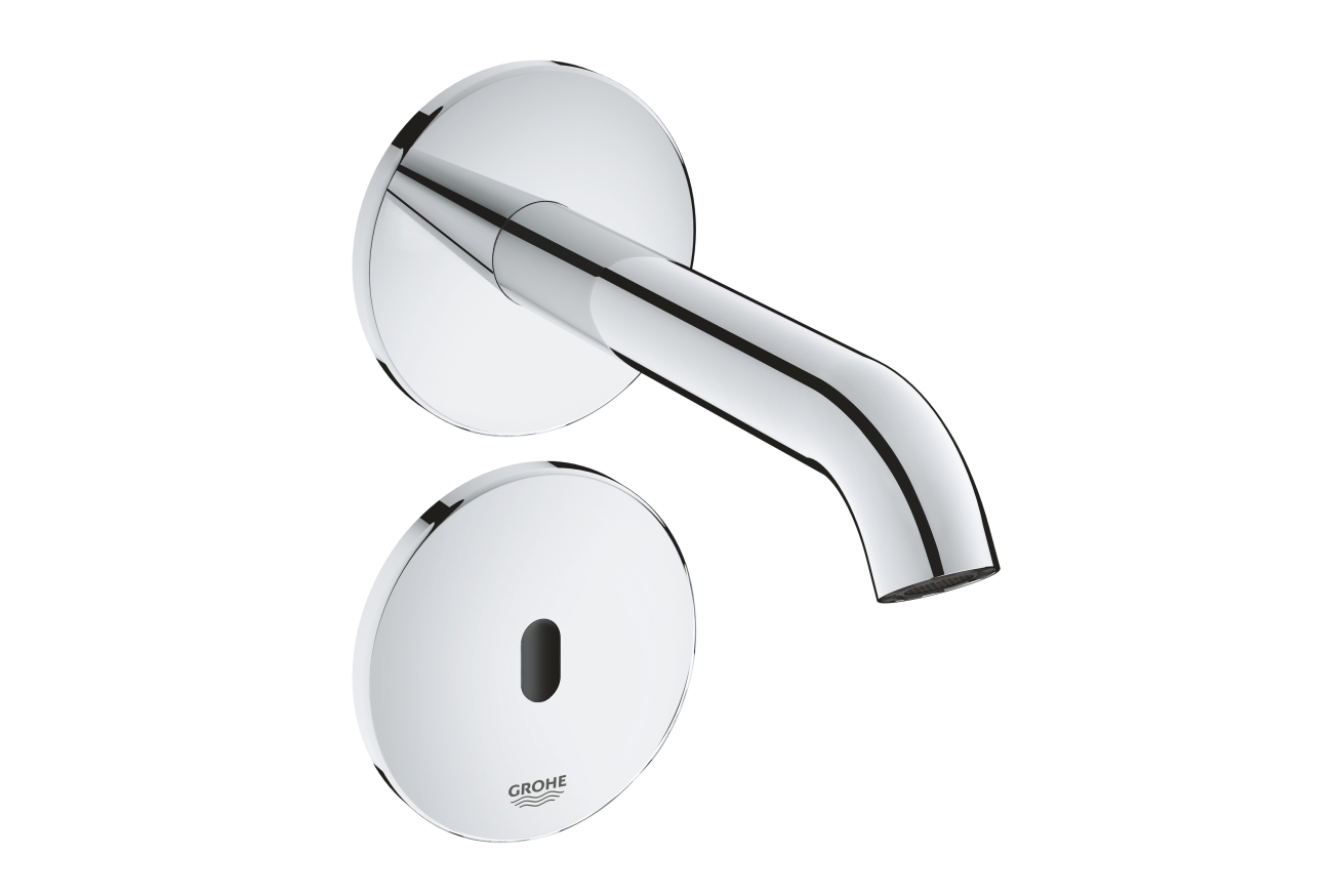Внешняя часть крана для раковины GROHE Essence E инфракрасный, без функции смешивания, питание от сети 230V, хром (36447000)