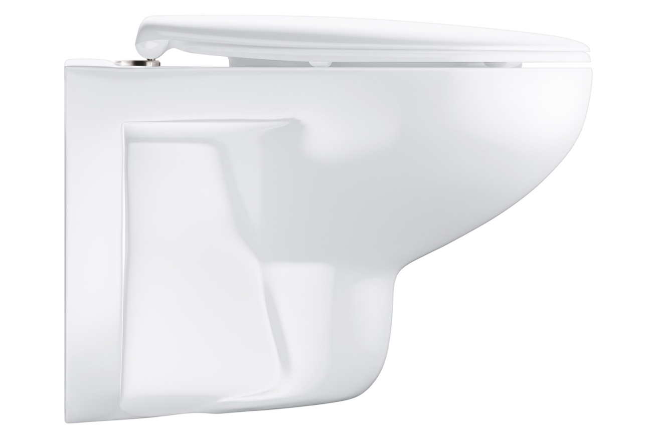 Унитаз подвесной с сиденьем с микролифтом GROHE Bau Ceramic, альпин-белый (39351000)