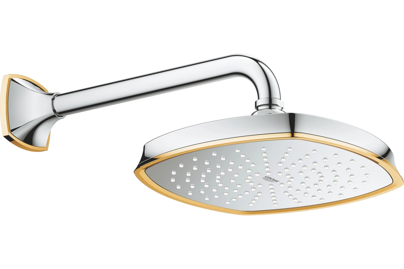 Верхний душ GROHE Rainshower Grandera, 1 режим, хром/золото (27974IG0)