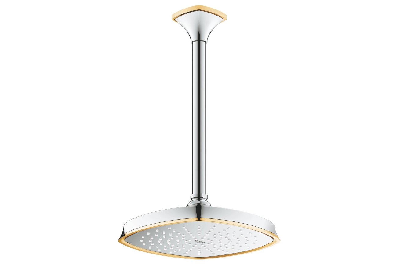 Верхний душ GROHE Rainshower Grandera, 1 режим, хром/золото (27974IG0)