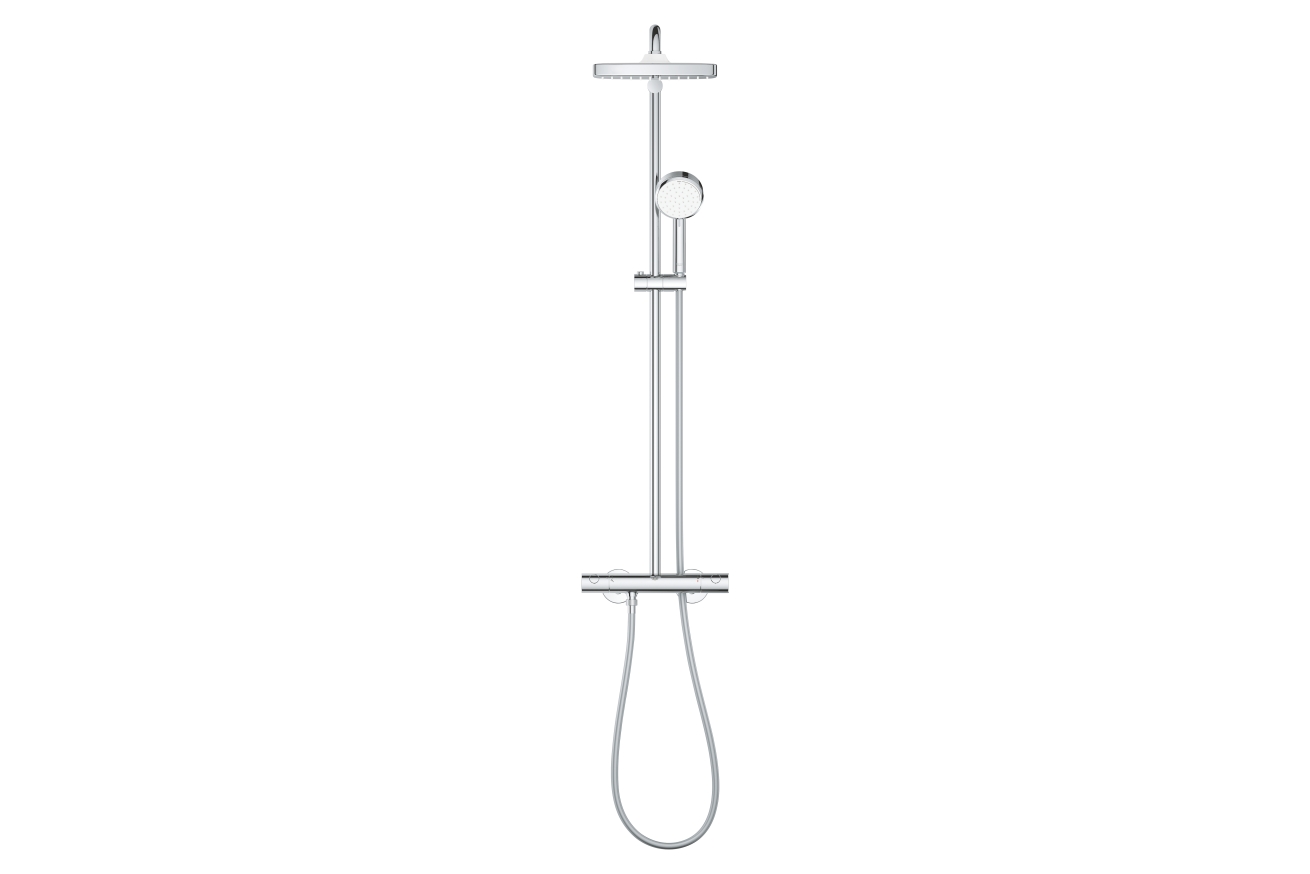 Душевая система GROHE Tempesta Cosmopolitan System 250 Cube с термостатом для душа, хром (26689000)