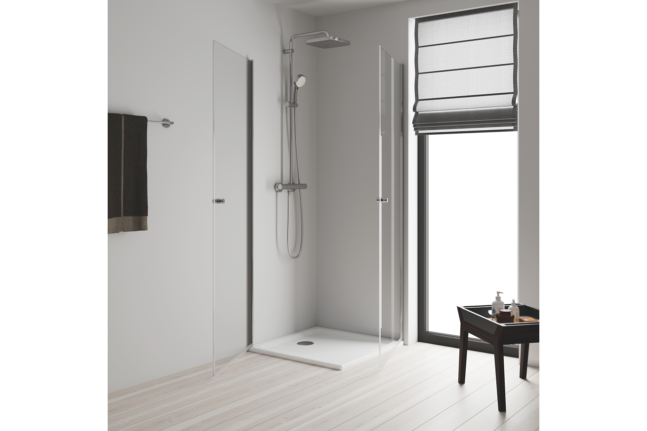 Душевая система GROHE Tempesta Cosmopolitan System 250 Cube с термостатом для душа, хром (26689000)