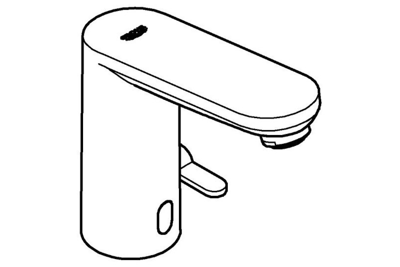 Смеситель для раковины GROHE Eurosmart Cosmopolitan E инфракрасный, M-size, хром (36325002)