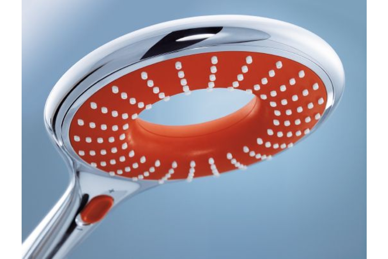 Ручной душ GROHE Rainshower Icon, 2 режима, хром/красный (27443000)