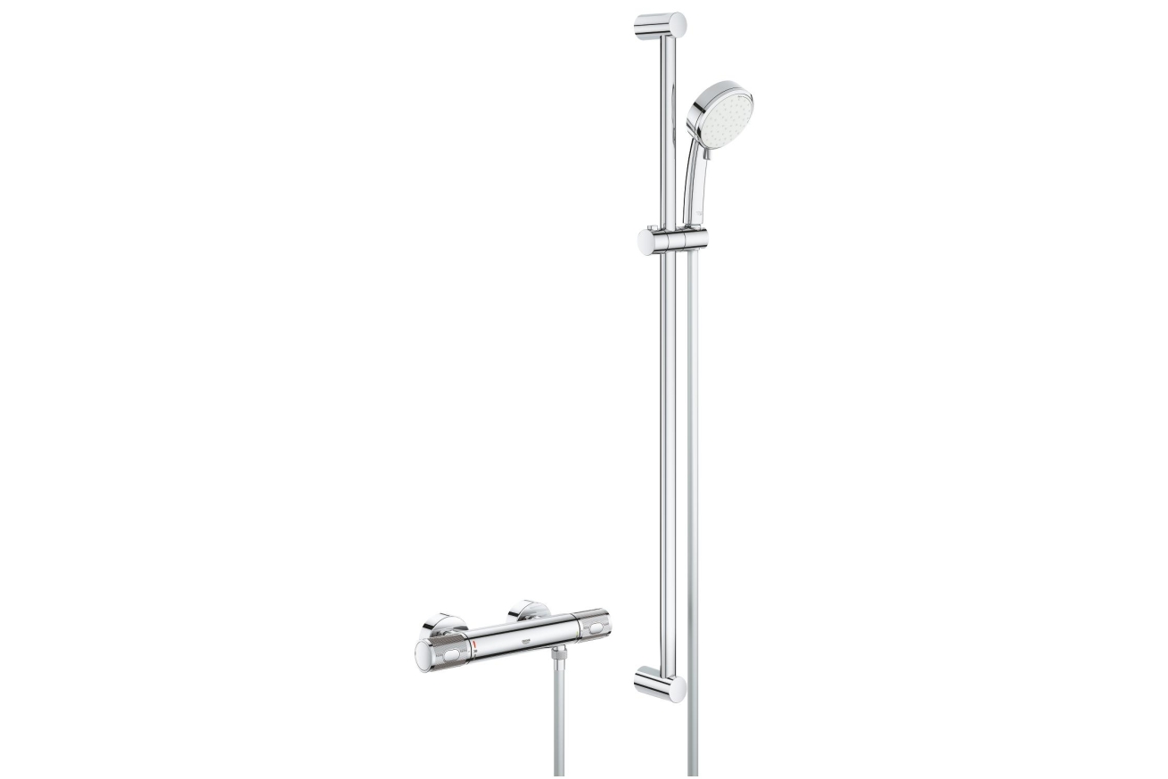 Термостат для душа GROHE Grohtherm 1000 Performance с душевым гарнитуром, хром (34784000)