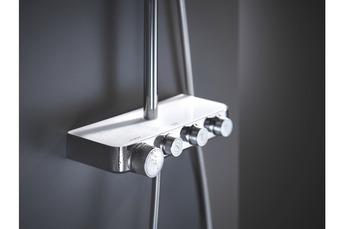 Душевая система GROHE Euphoria SmartControl System 310 Duo с термостатом для душа, белая луна (26507LS0)