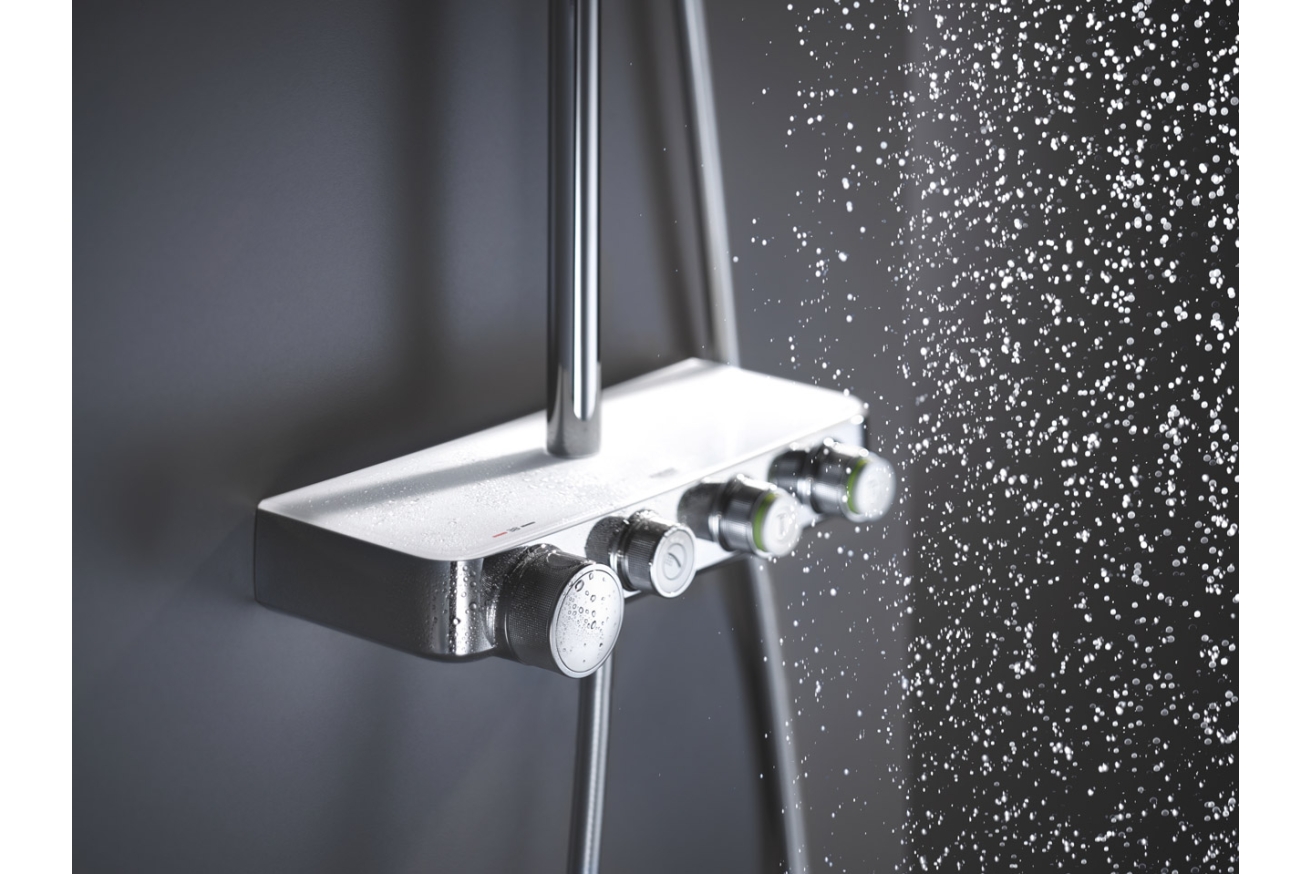 Душевая система GROHE Euphoria SmartControl System 310 Duo с термостатом для душа, белая луна (26507LS0)