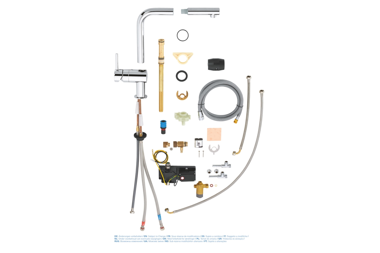 Смеситель для кухни GROHE Minta Touch сенсорный с вытяжным изливом, хром (31360001)