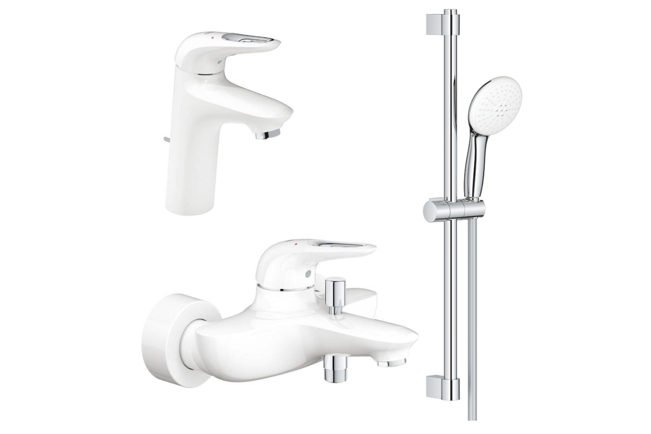 Готовый комплект для ванной комнаты GROHE Tempesta, белая луна (NB0019-2)