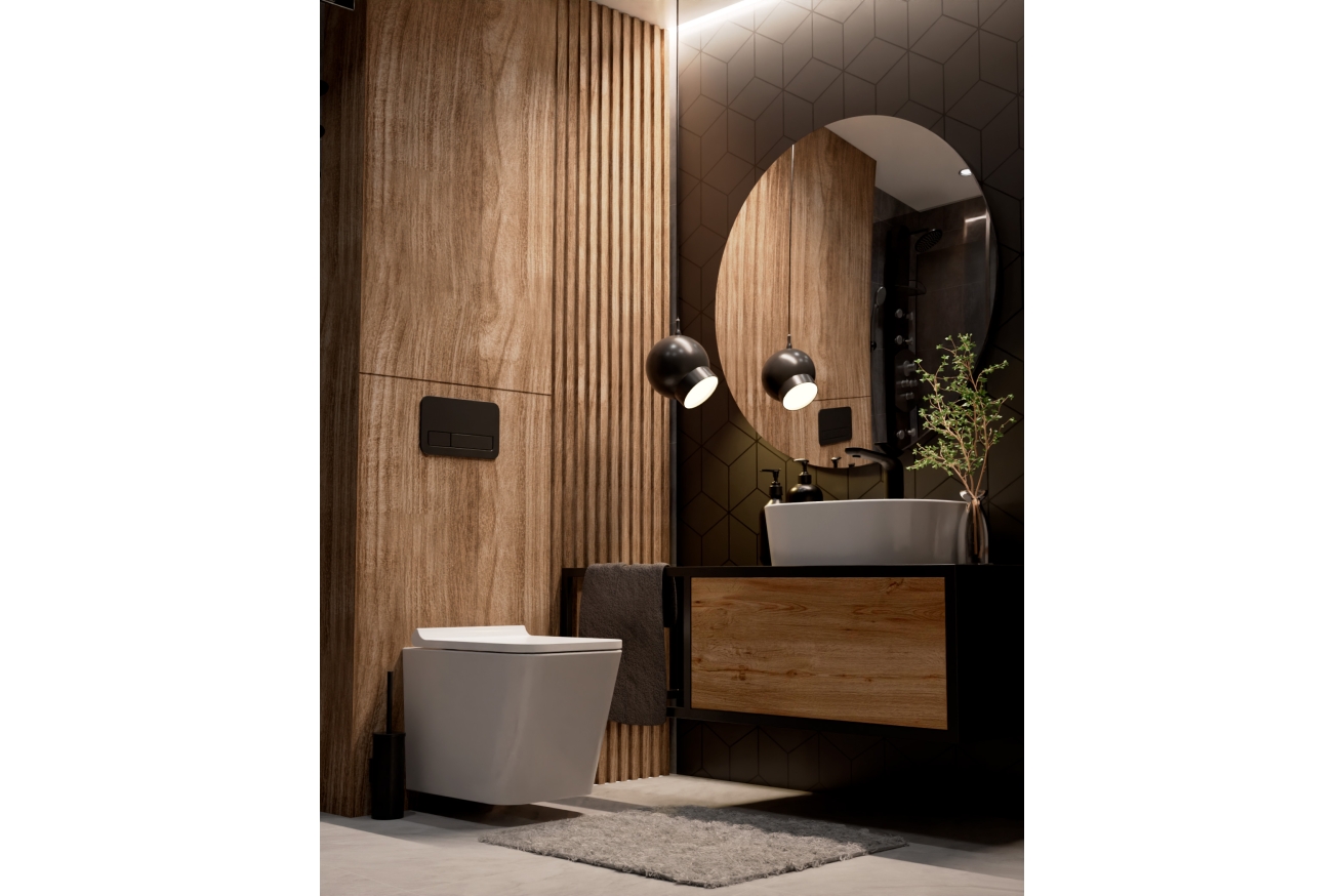 Комплект инсталляции GROHE 38775001 с унитазом AQUAme AQM2004 и сиденьем с микролифтом (NW0169)