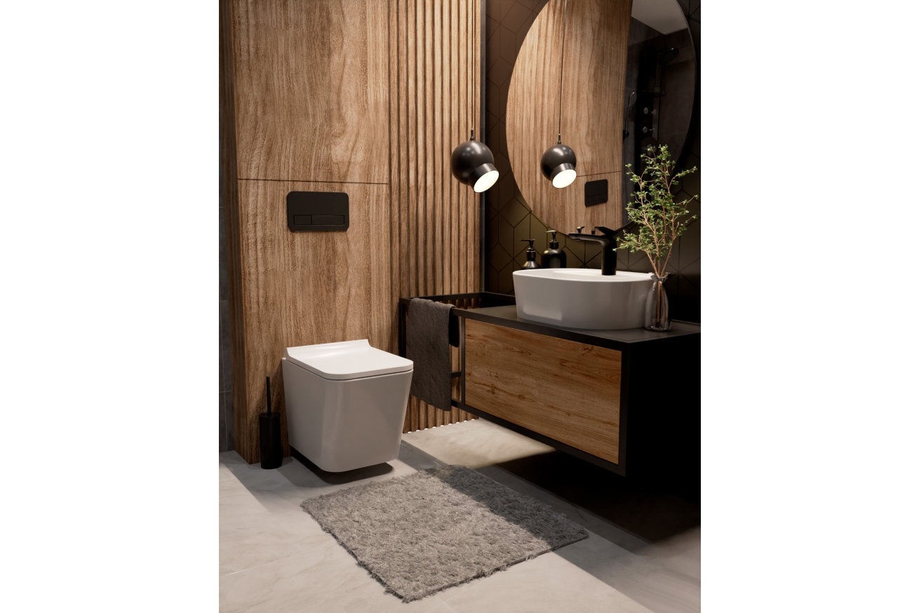 Комплект инсталляции GROHE 38775001 с унитазом AQUAme AQM2004 и сиденьем с микролифтом (NW0169)