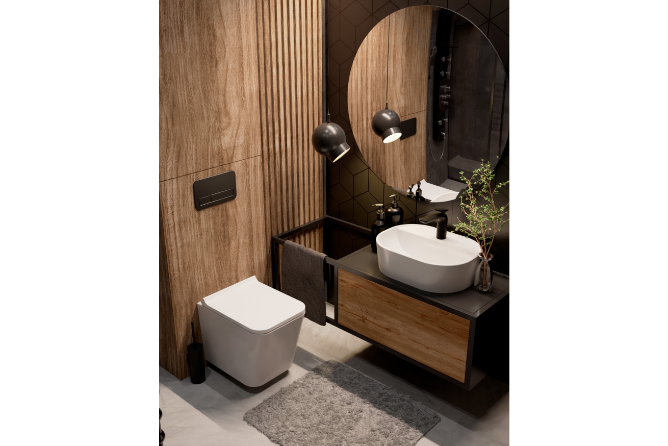 Комплект инсталляции GROHE 38775001 с унитазом AQUAme AQM2004 и сиденьем с микролифтом (NW0169)