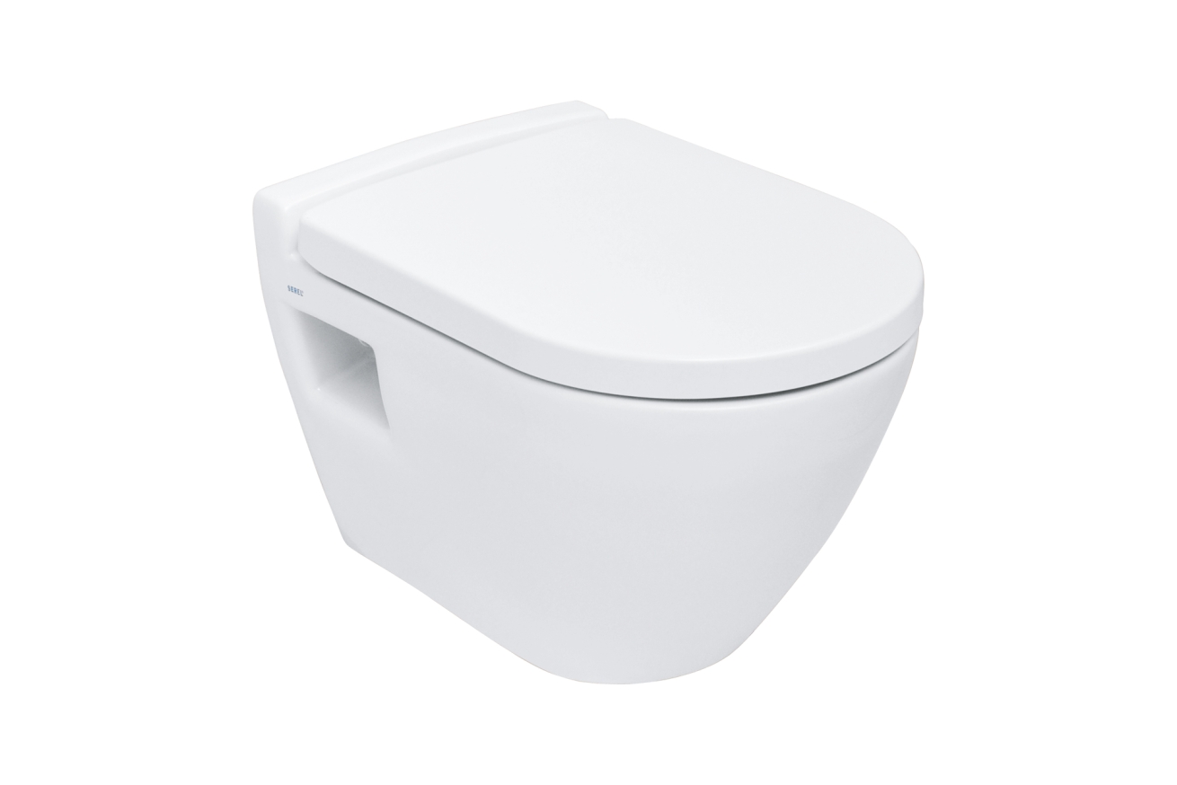 Комплект инсталляции GROHE Solido 4 в 1 с подвесным унитазом Lecico Serel и сиденьем (39441000)