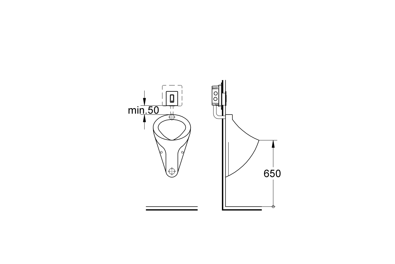 Панель смыва для писсуара GROHE Skate Cosmopolitan, 1 режим, матовый титан (38846BS0)
