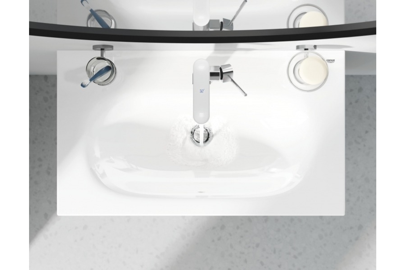 Смеситель для раковины GROHE Plus Digital с индикатором температуры, L-size, хром (23959003)