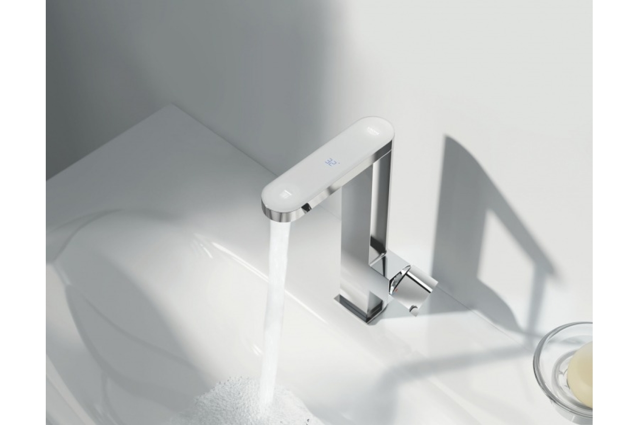 Смеситель для раковины GROHE Plus Digital с индикатором температуры, L-size, хром (23959003)