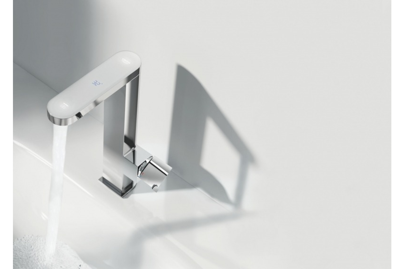 Смеситель для раковины GROHE Plus Digital с индикатором температуры, L-size, хром (23959003)