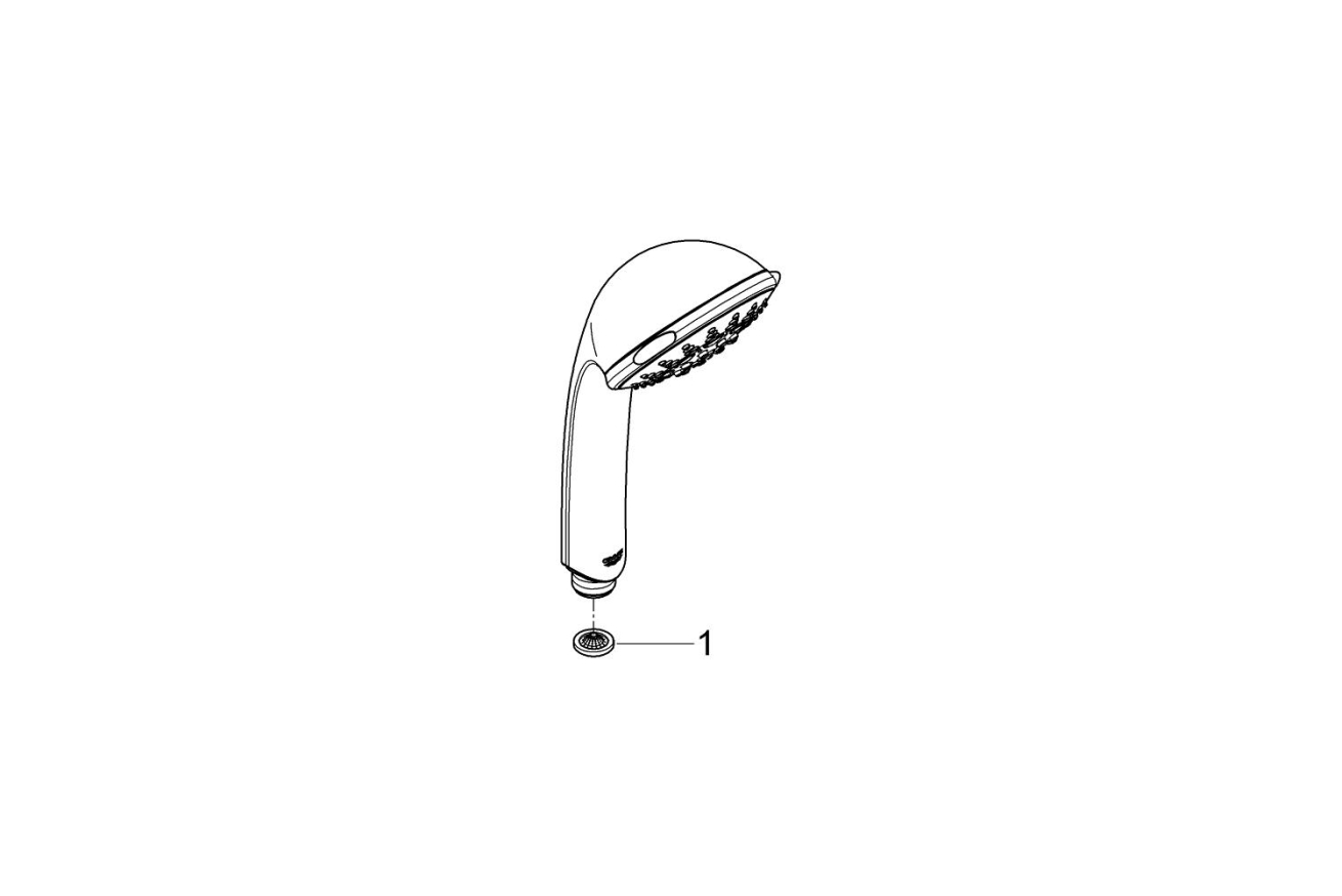 Ручной душ GROHE Relexa 100, 5 режимов, хром (28796000)