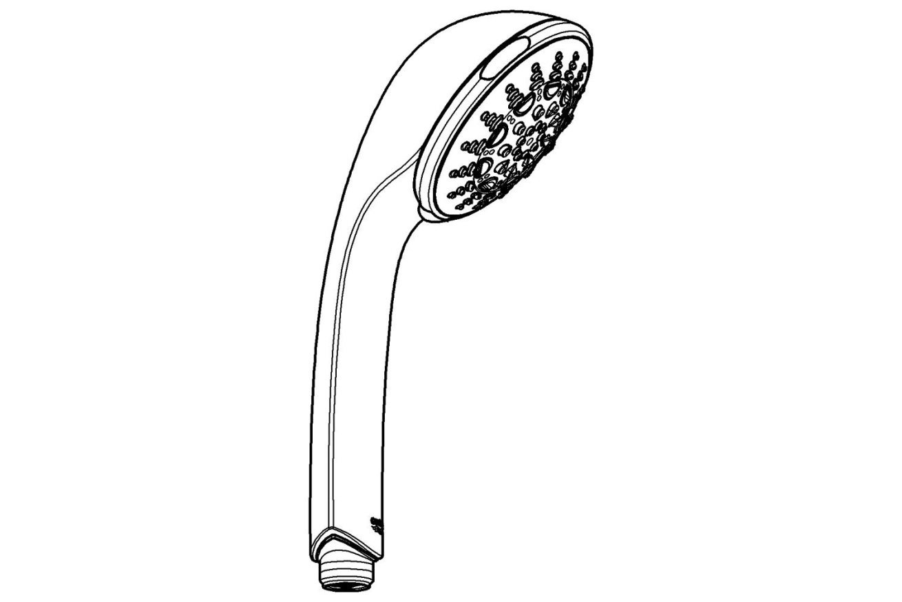 Ручной душ GROHE Relexa 100, 5 режимов, хром (28796000)