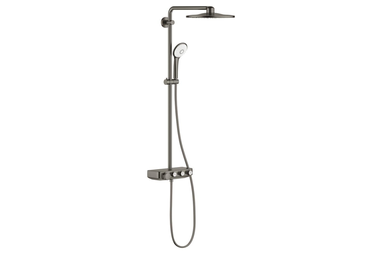 Душевая система GROHE Euphoria SmartControl System 310 Duo с термостатом для душа, темный графит матовый (26507AL0)