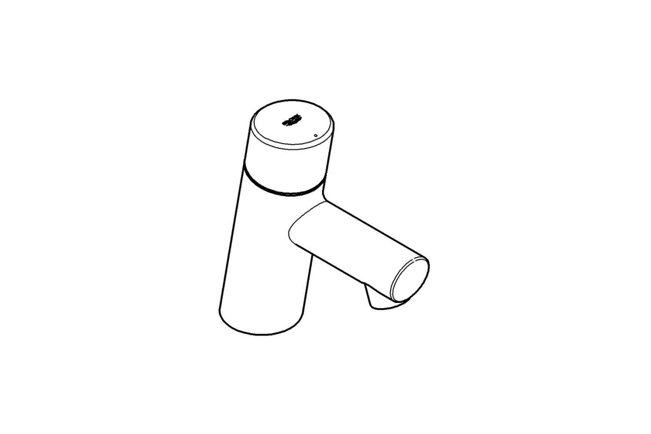 Кран для раковины GROHE Concetto, без функции смешивания, хром (32207001)