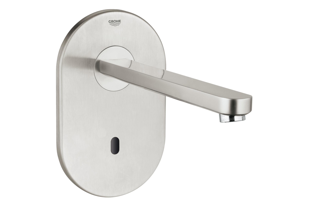 Внешняя часть крана для раковины GROHE Eurosmart Cosmopolitan E инфракрасный, без функции смешивания, питание от сети 230V, нержавеющая сталь (36334SD0)