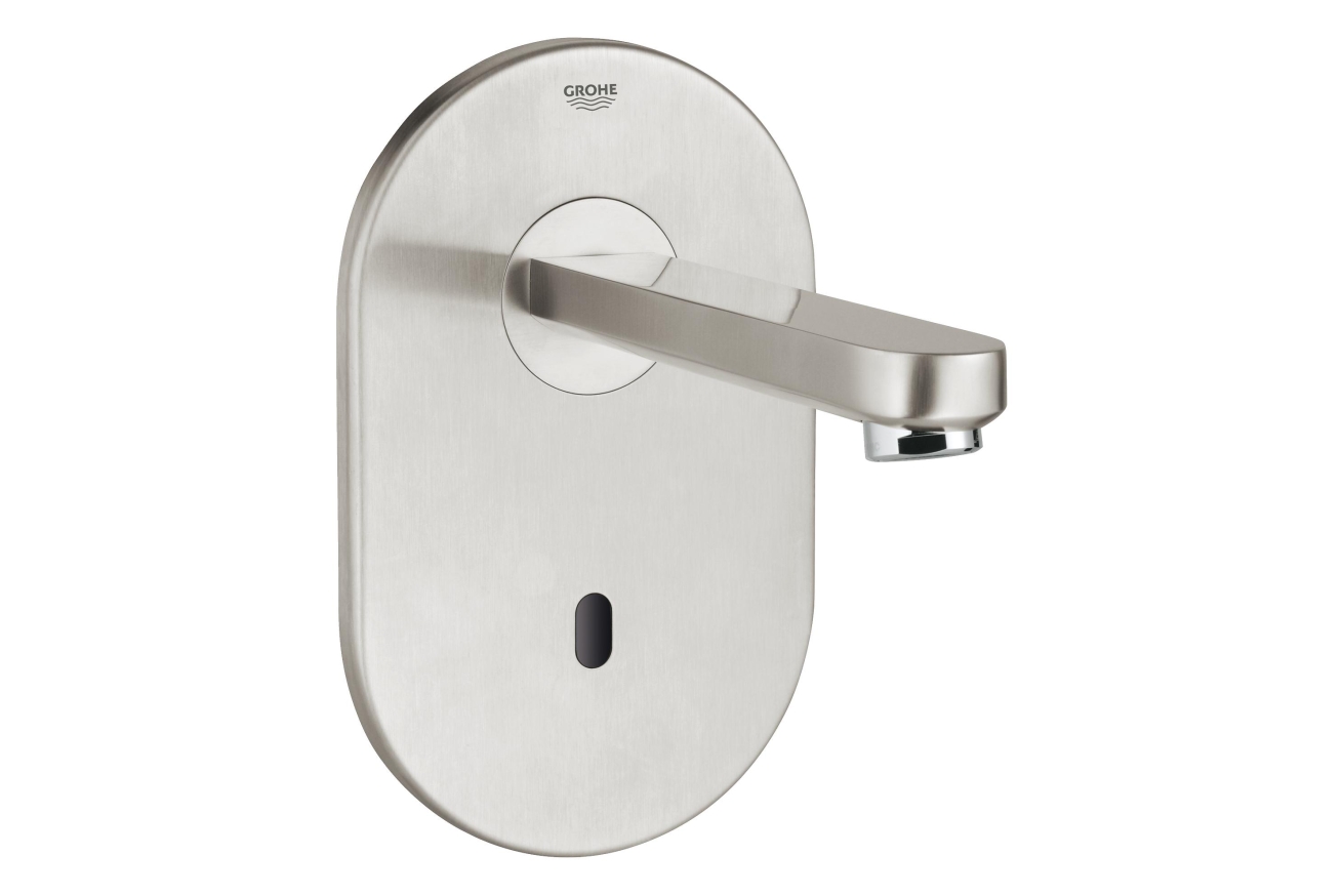 Внешняя часть крана для раковины GROHE Eurosmart Cosmopolitan E инфракрасный, без функции смешивания, питание от сети 230V, нержавеющая сталь (36335SD0)
