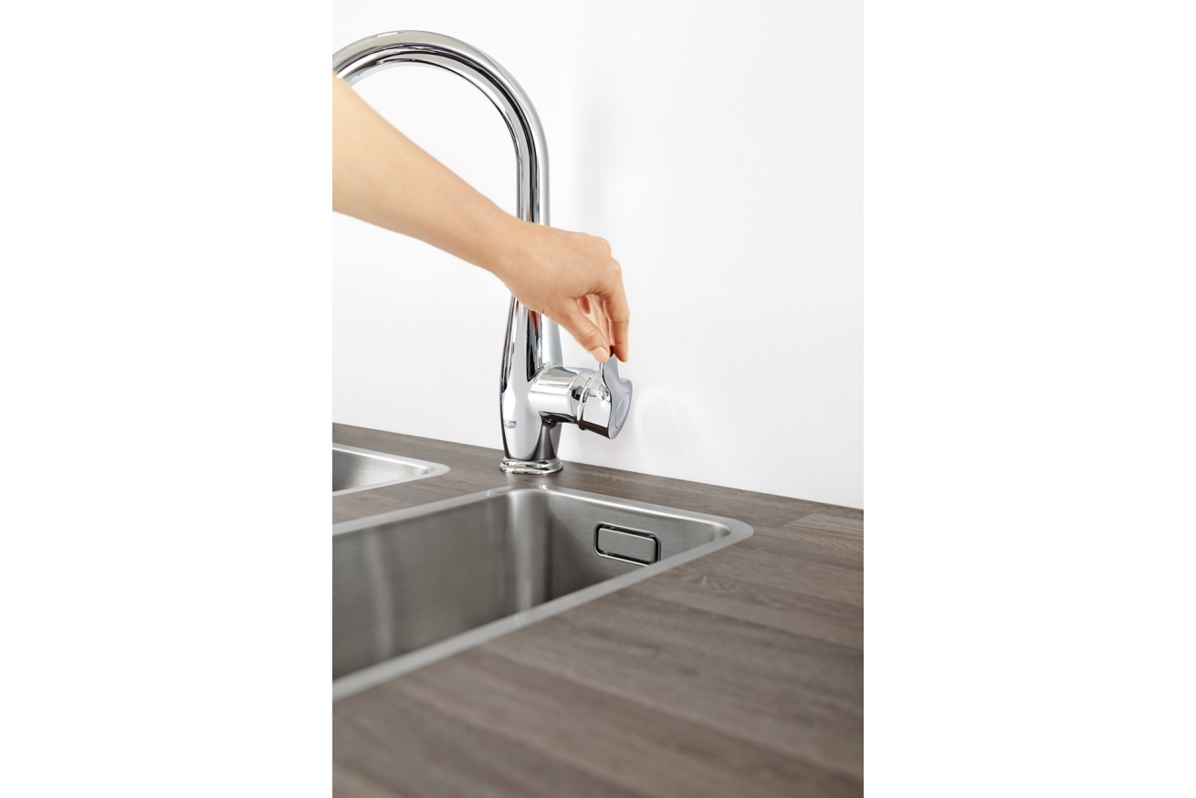 Смеситель для кухни GROHE Parkfield с вытяжным изливом, хром (30215001)