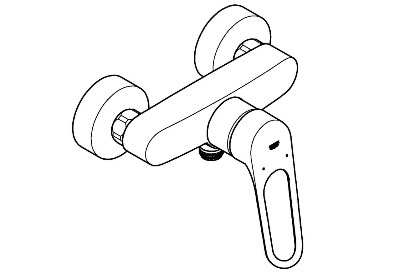 Смеситель для душа GROHE Eurosmart, хром (25242003)
