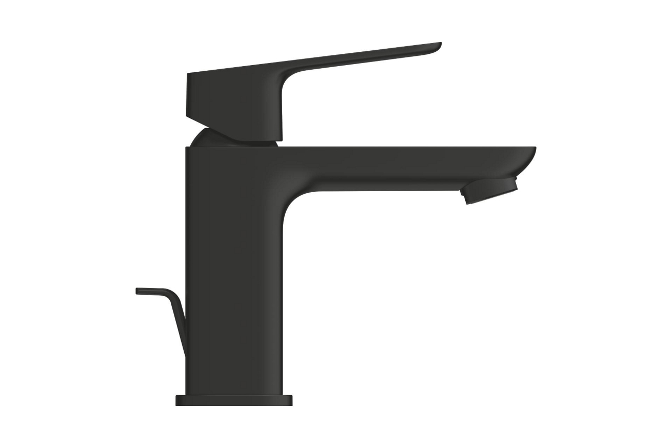 Смеситель для раковины GROHE Cubeo с донным клапаном, S-size, черный матовый (1017302430)