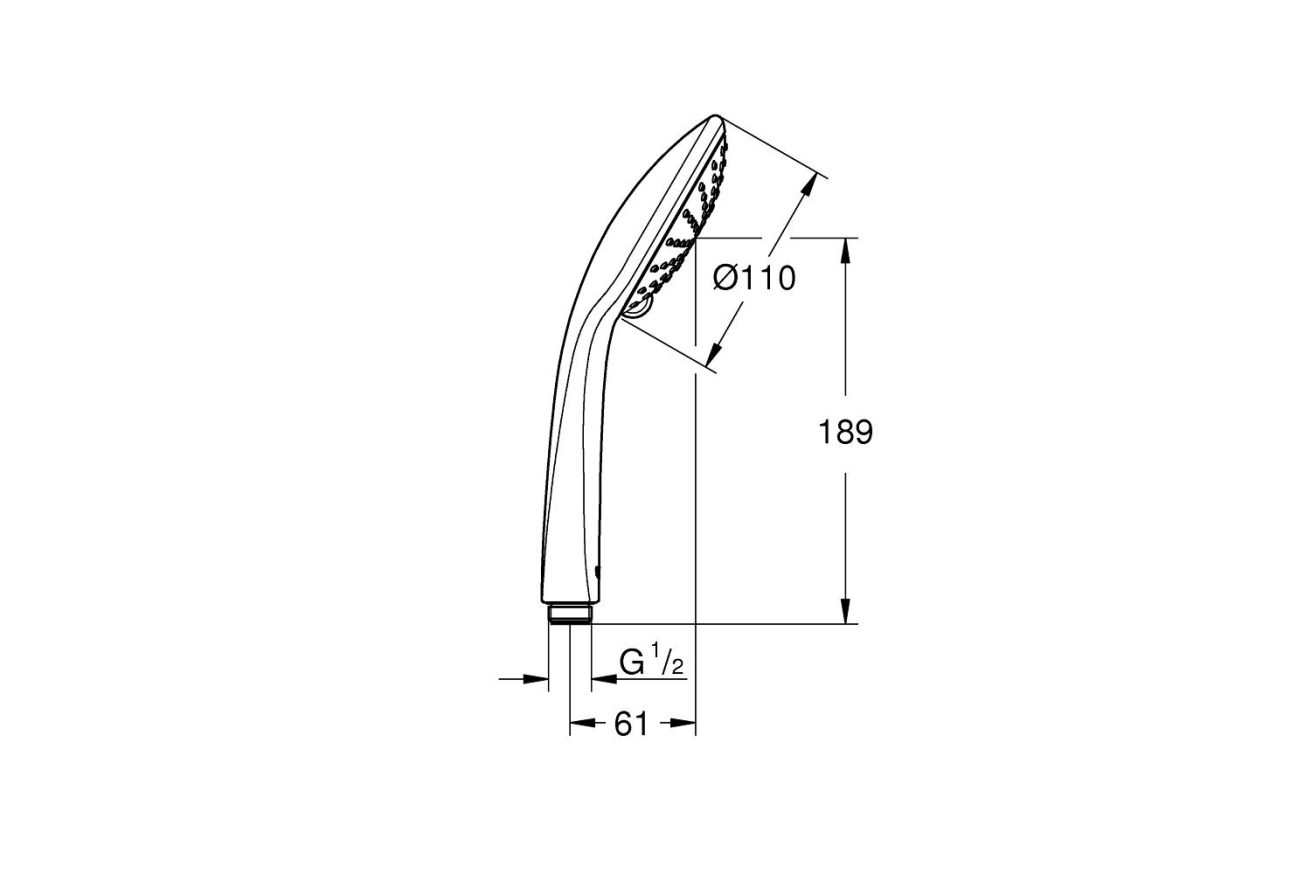 Ручной душ GROHE Euphoria, 2 режима, хром (27238000)