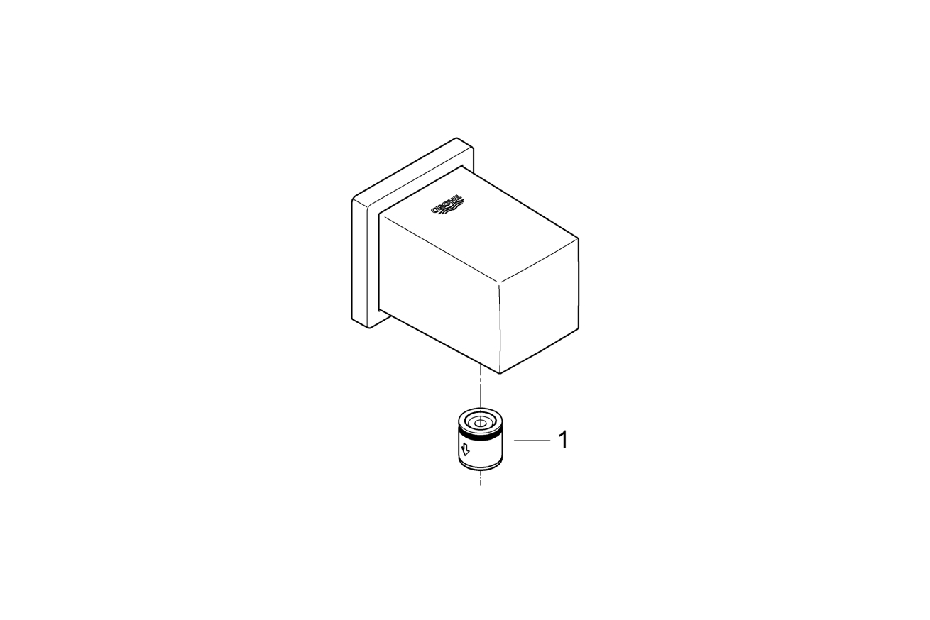 Душевая система GROHE Eurocube со смесителем для ванны, хром (25238000)