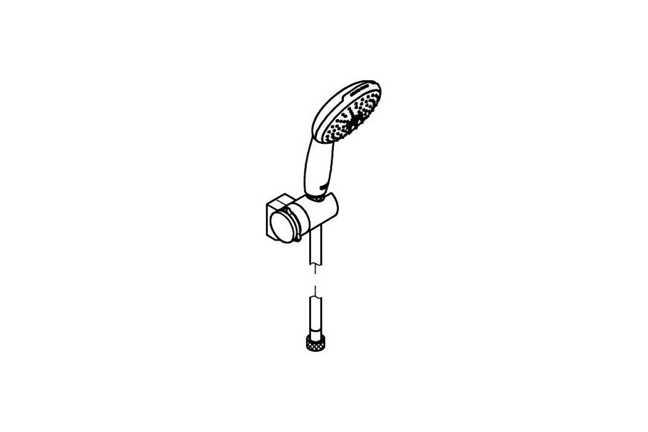 Душевой набор GROHE Tempesta 110, 2 режима, 1750 мм, 5,6 л/мин, хром (2760130E)