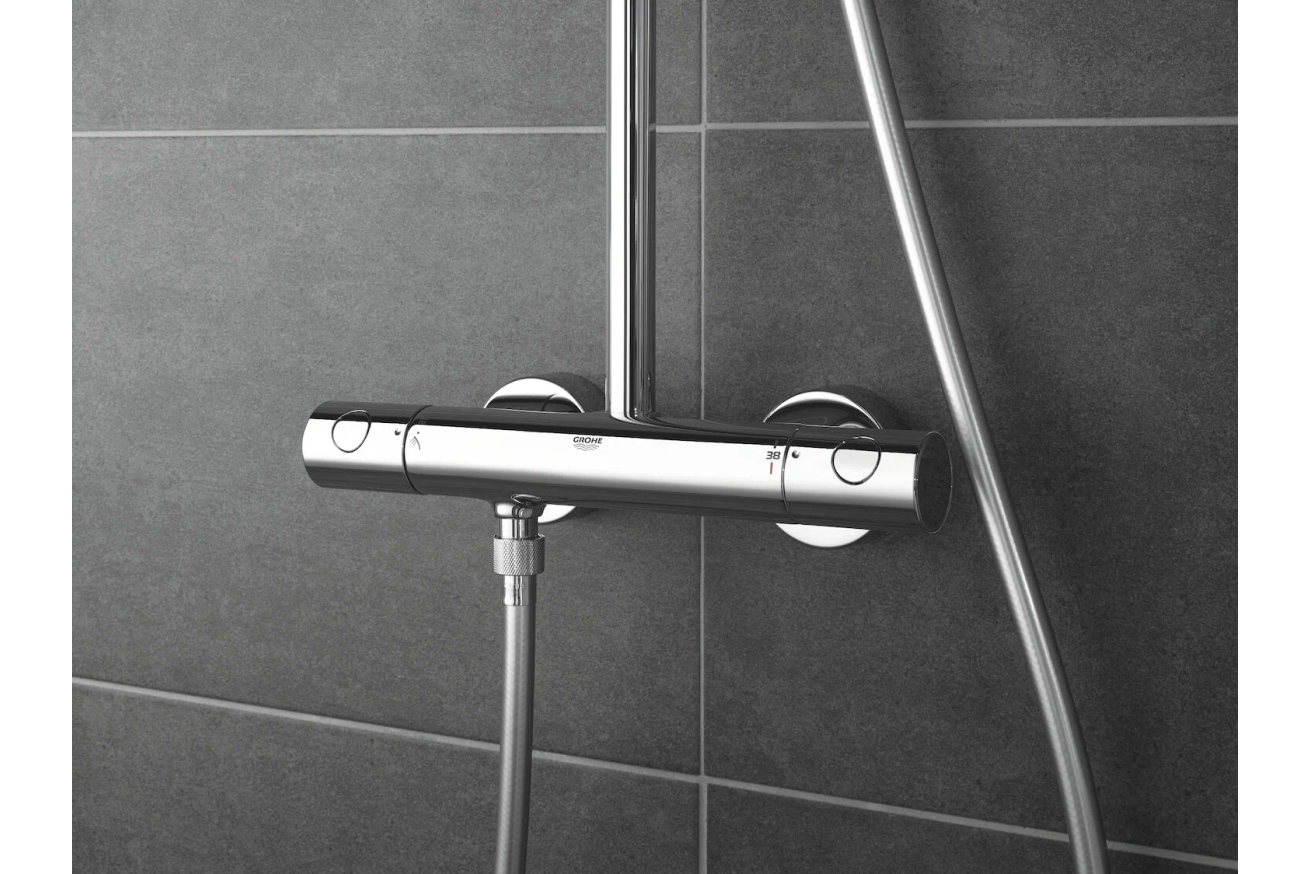 Душевая система GROHE Tempesta Cosmopolitan System 210 с термостатом для душа, хром (27922001)