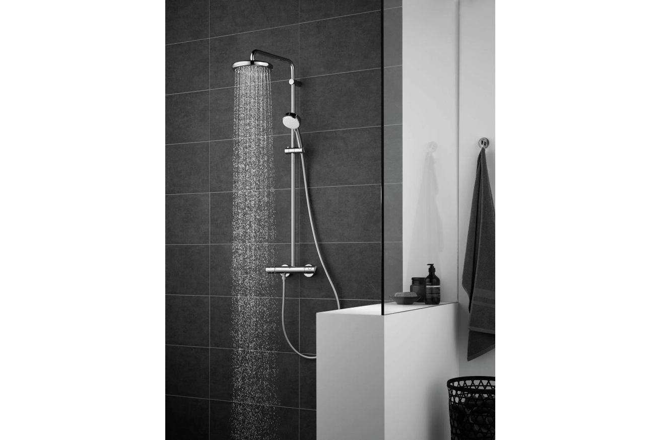 Душевая система GROHE Tempesta Cosmopolitan System 210 с термостатом для душа, хром (27922001)