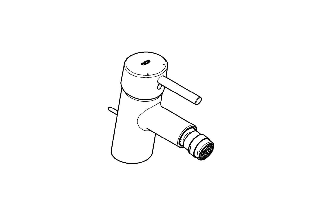 Смеситель для биде GROHE Concetto, S-size, хром (32208001)