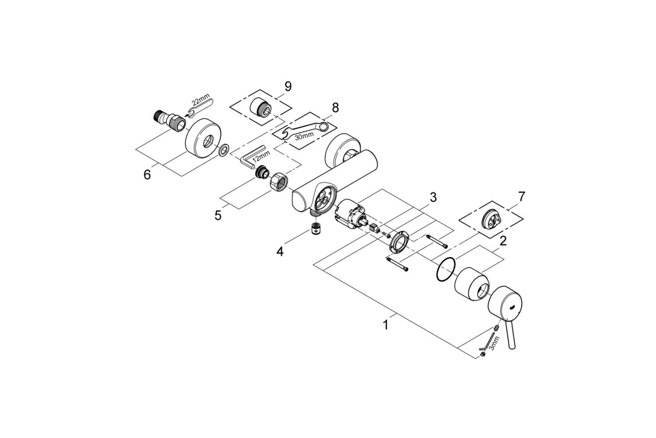 Смеситель для душа GROHE Concetto, хром (32210001)