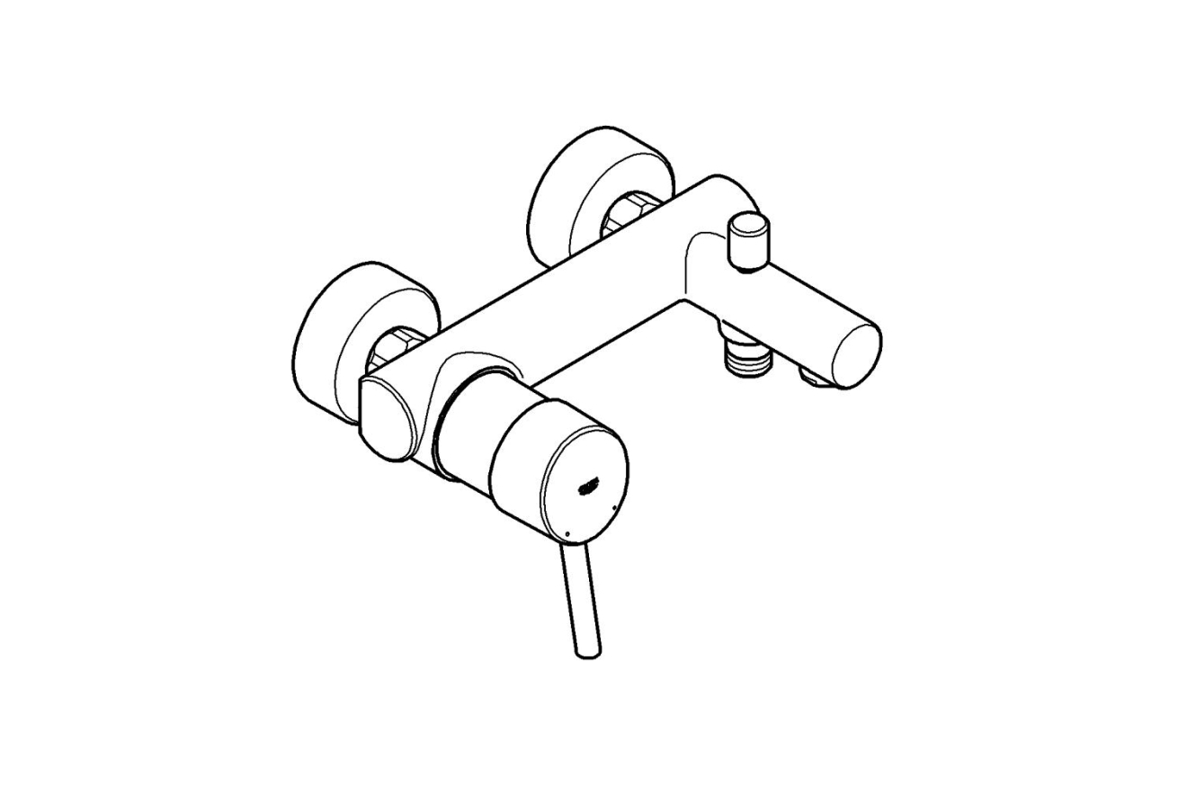 Смеситель для ванны GROHE Concetto, хром (32211001)